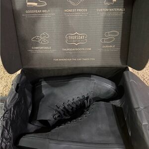 Thursday Boot Premiere High Tips Black Matte